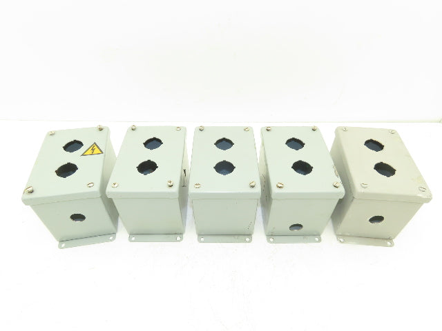 Hoffman E2PBX Pushbutton Enclosure Only 4X6X4.5"  Lot of 5