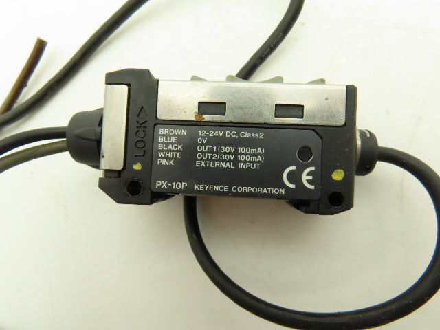 Keyence PX-10P Photoelectric Sensor Amplifier Unit PNP  Lot of 2
