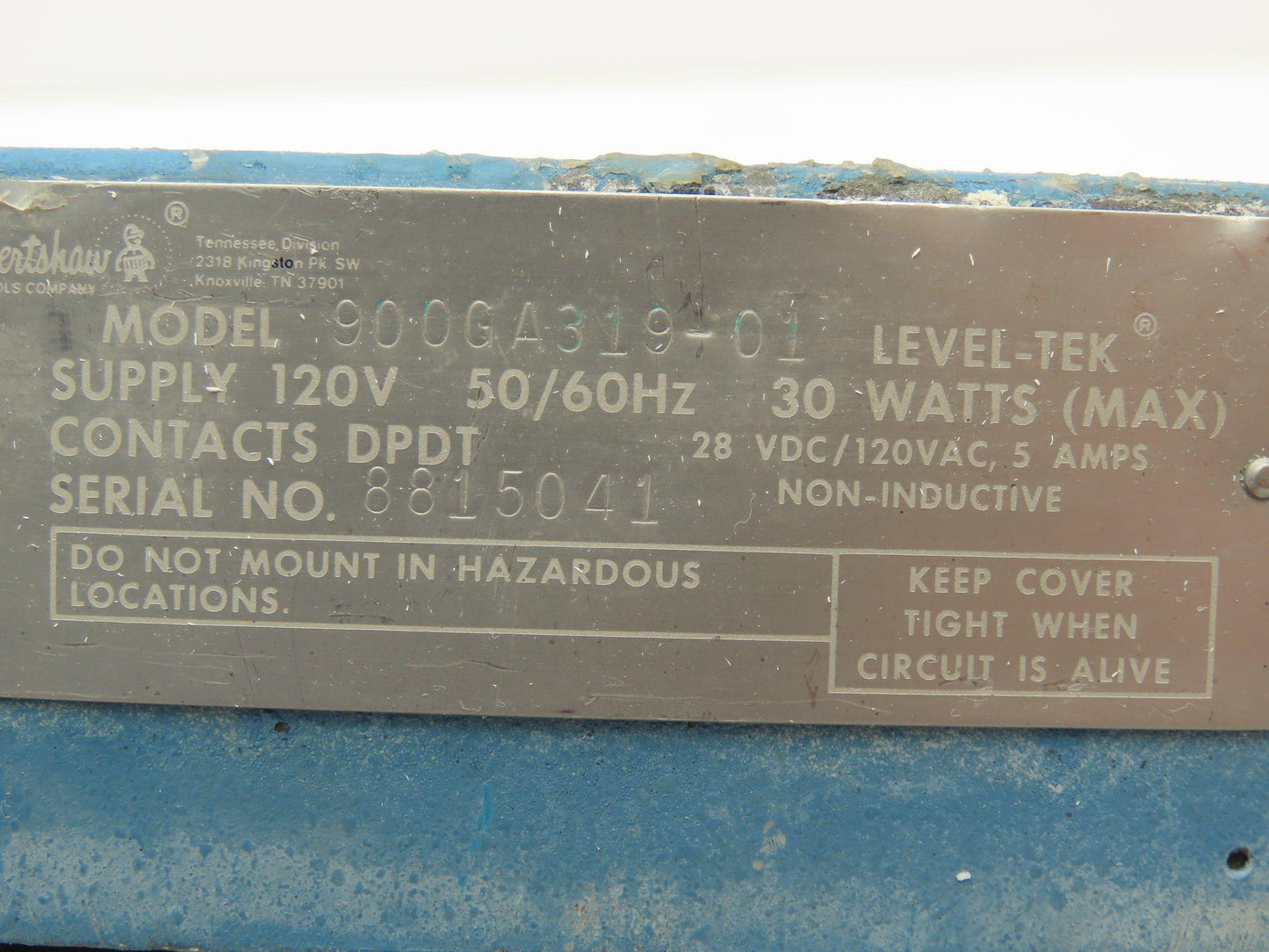 Robertshaw Controls 900GA319-01 Level-Tek Indicator Red/Green 120VAC/28VDC 30W