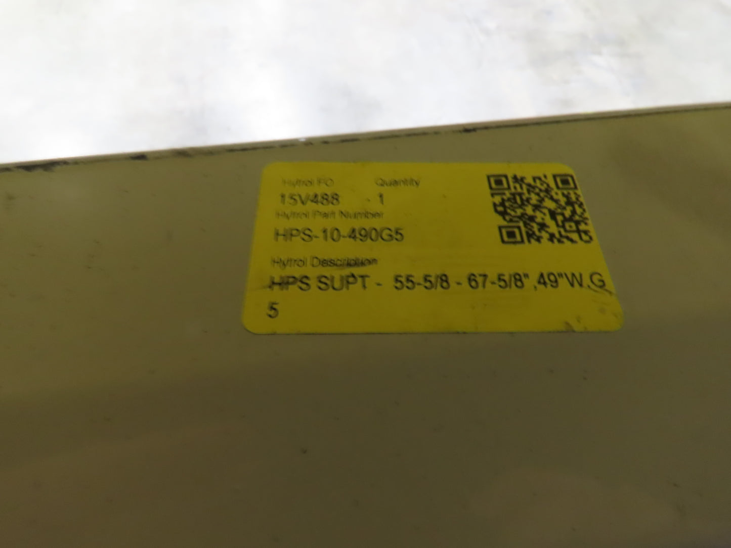 Hytrol BPC 49"x 64' Slider Bed Conveyor 47"Belt 7.5Hp 3PH Center Drive 170fpm