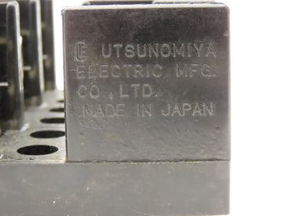 Utsunomiya Electric FHJ1-3 FHJ2-3 Fuse Holder 3-Pole 30A 60A 600V Lot of 2