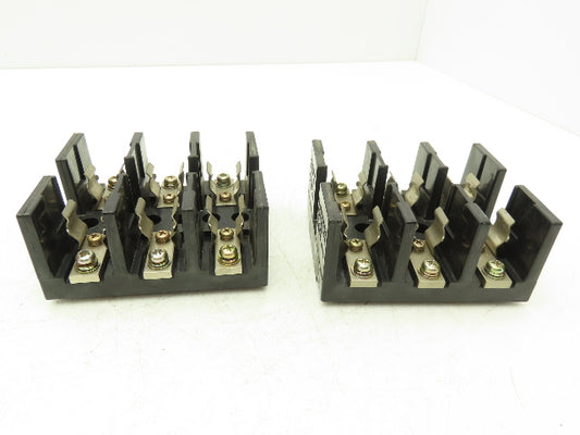 Utsunomiya Electric FHJ1-3 FHJ2-3 Fuse Holder 3-Pole 30A 60A 600V Lot of 2
