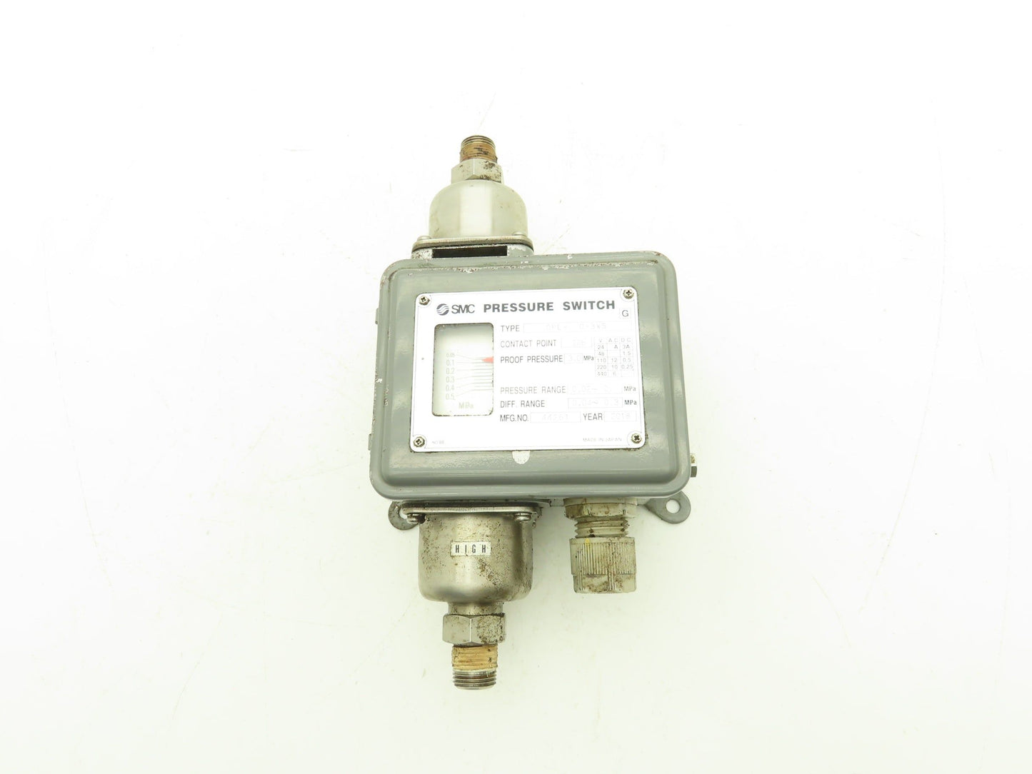 SMC OPL-550-3WS Differential Pressure Switch 0.02-0.5MPa