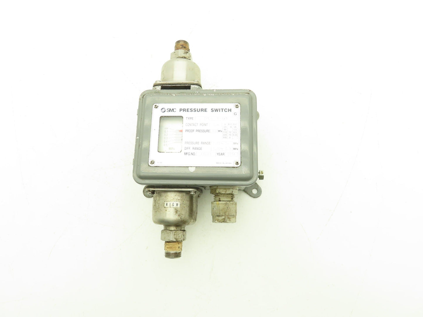 SMC OPL-550-3WS Differential Pressure Switch 0.02-0.5MPa