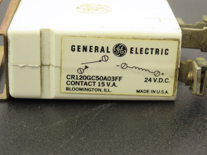 General Electric CR120GC50A03FF Contact 24VDC 15VA Lot of 4