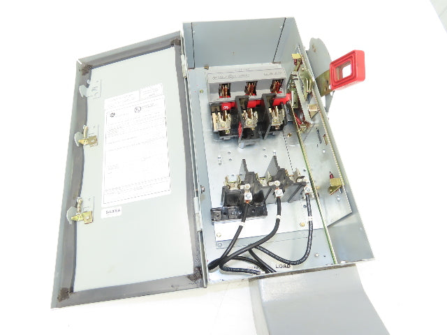 General Electric TH3362J Safety Disconnect Switch 60A 600VAC 3Ph Fused D16419