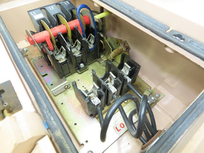 Square D H 362DX Safety Disconnect Switch 60A 600VAC 3Ph Fused