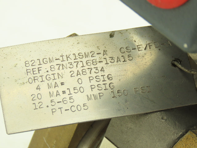Foxboro 821GM-IK1SM2 Pressure Transmitter 12.5-65vdc 1/2" NPT 150psi