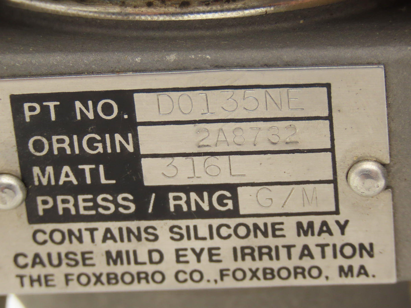Foxboro 821GM-IK1SM2 Pressure Transmitter 12.5-65vdc 1/2" NPT 150psi