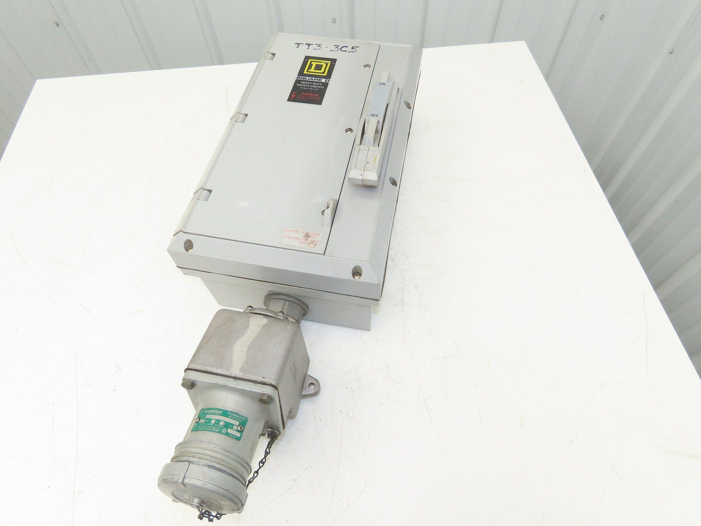 Square D H 362DX Safety Disconnect Switch 60A 600VAC 3Ph Fused