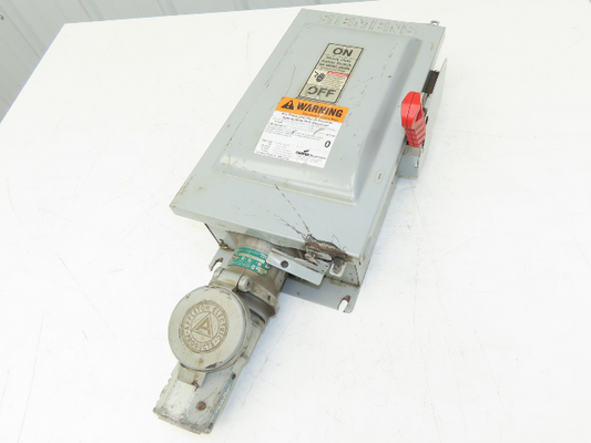 Siemens HF362J Safety Disconnect Switch 60A 3 Pole 600V AC Fusible
