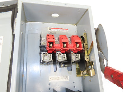 Siemens HF362J Safety Disconnect Switch 60A 3 Pole 600V AC Fusible