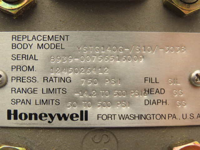 Honeywell ST3000 Smart Pressure Transmitter 750psi
