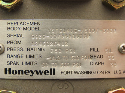Honeywell ST3000 Smart Pressure Transmitter 750psi