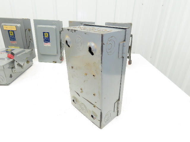 Square D HU-361-E1 Safety Disconnect Switch 30A 600V Non Fused Mixed Lot of 7