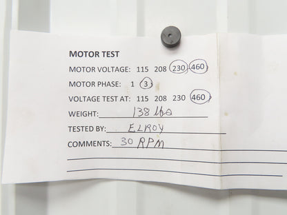 Sew Eurodrive SF60DT90L-4B/Z Brake Gearmotor 1.5kw 56.6 Ratio 30rpm 277/480V 3PH