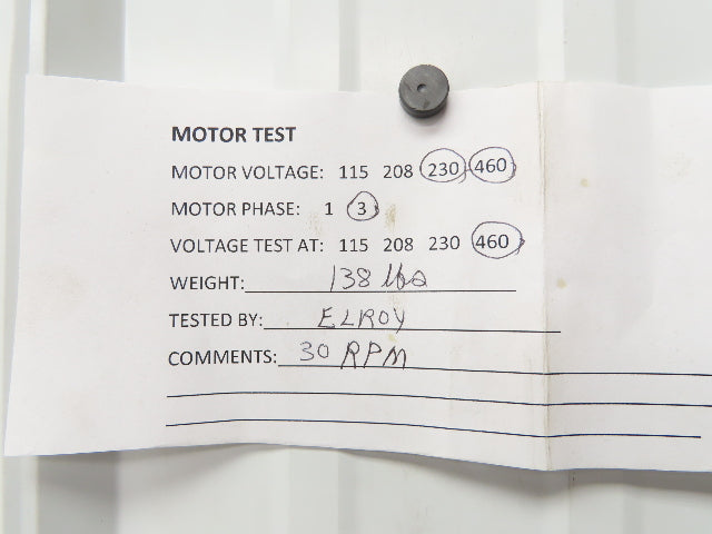 Sew Eurodrive SF60DT90L-4B/Z Brake Gearmotor 1.5kw 56.6 Ratio 30rpm 277/480V 3PH