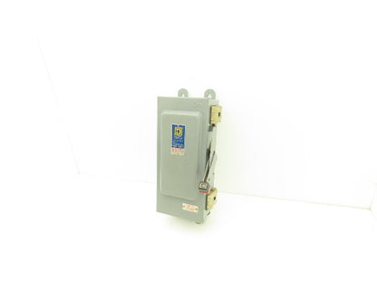 Square D H361AWK Safety Disconnect Switch Fusible 30A 600V 30HP  3 Pole Ser D4