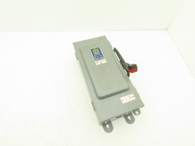 Square D H361AWK Safety Disconnect Switch Fusible 30A 600V 30HP  3 Pole Ser D4