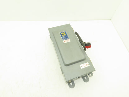 Square D H361AWK Safety Disconnect Switch Fusible 30A 600V 30HP  3 Pole Ser D4
