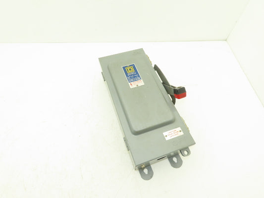 Square D H361AWK Safety Disconnect Switch Fusible 30A 600V 30HP  3 Pole Ser D4