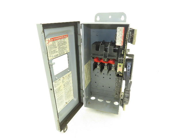Square D CHU361AWK Safety Disconnect Switch 30A 600V 30HP Non Fused 3 Pole