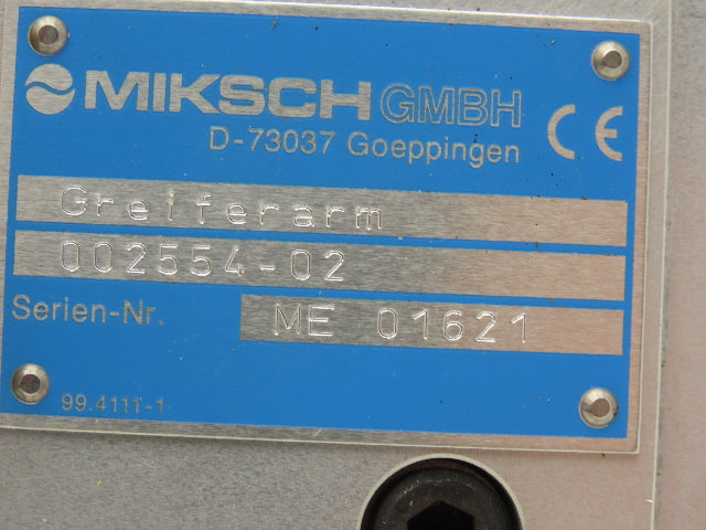 Miksch HSK-A63 Tool Changer Gripper Arm Greiferarm 002554-02