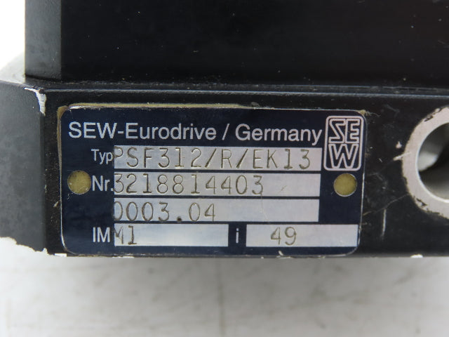 Sew-Eurodrive PSF312/R/EK13 Gearbox 49:1 Reducer