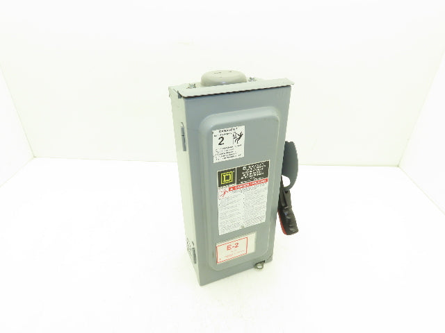 Square D HU361RB Safety Disconnect Switch 30A 600V 3Ph 30HP Non Fused