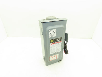 Square D HU361RB Safety Disconnect Switch 30A 600V 3Ph 30HP Non Fused