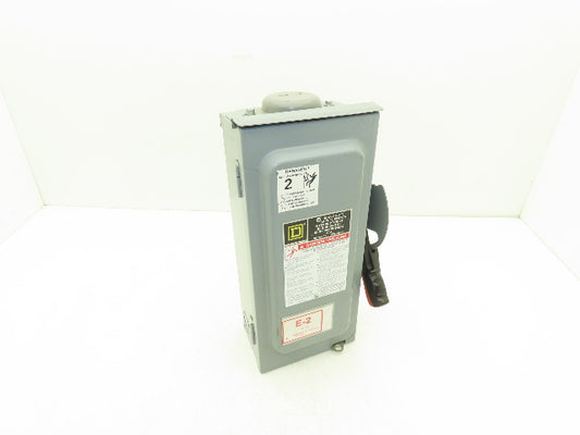 Square D HU361RB Safety Disconnect Switch 30A 600V 3Ph 30HP Non Fused