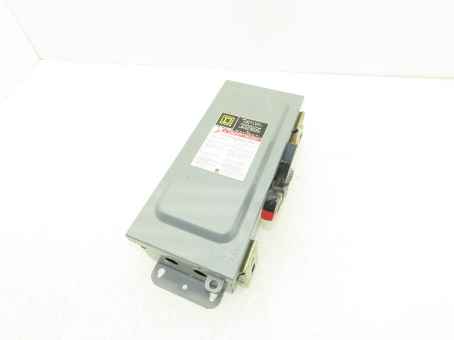 Square D HU361AWKEI Safety Disconnect Switch 30A 600V 30HP Non Fused 3 Pole