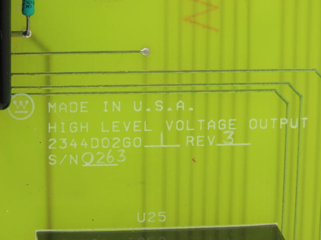 Westinghouse 2344D02G01 PLC High Level Voltage Circuit Board Analog PC Card