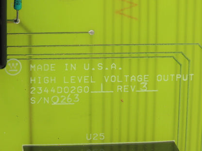 Westinghouse 2344D02G01 PLC High Level Voltage Circuit Board Analog PC Card