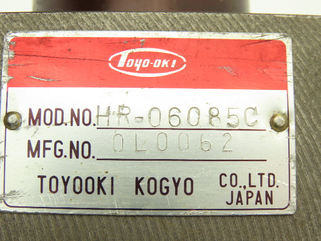 Toyooki Kogyo HR-06085C Hydraulic Pressure Reducing Valve 3/4"NPT