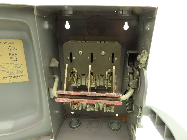 Square D A86352 Safety Disconnect Switch 60A 240VAC 7-1/2HP Fused 3 Pole