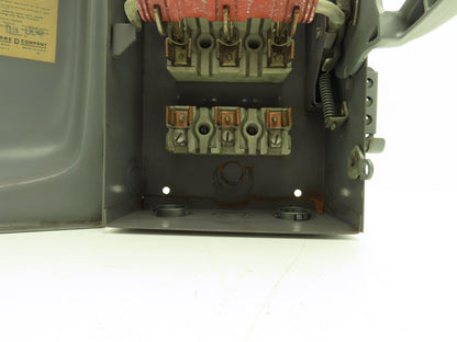 Square D A86352 Safety Disconnect Switch 60A 240VAC 7-1/2HP Fused 3 Pole
