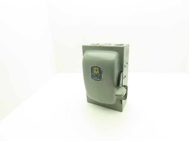 Square D A86352 Safety Disconnect Switch 60A 240VAC 7-1/2HP Fused 3 Pole
