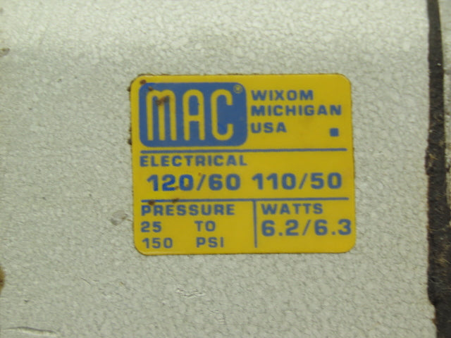MAC 343G114D1 Pneumatic Solenoid Directional Valve 120v