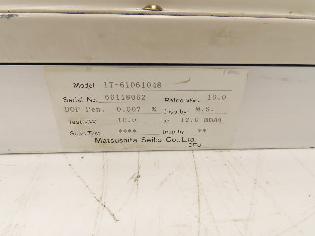 Matsushita Seiko BV-100CRF-T Thin Clean Module Filtration Unit 100v