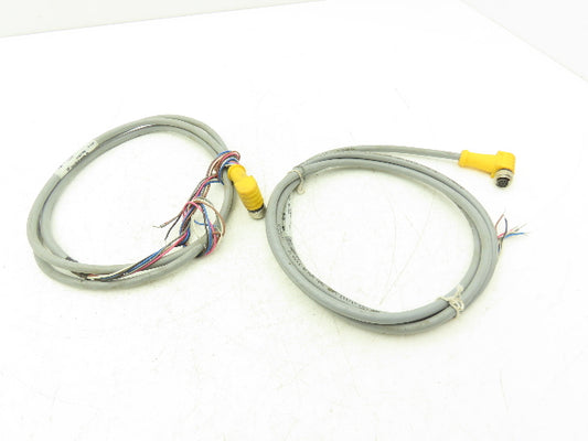 Turck WKS 6T-2 Cable Cord Wire 8-Pin 6' Long Lot of 2