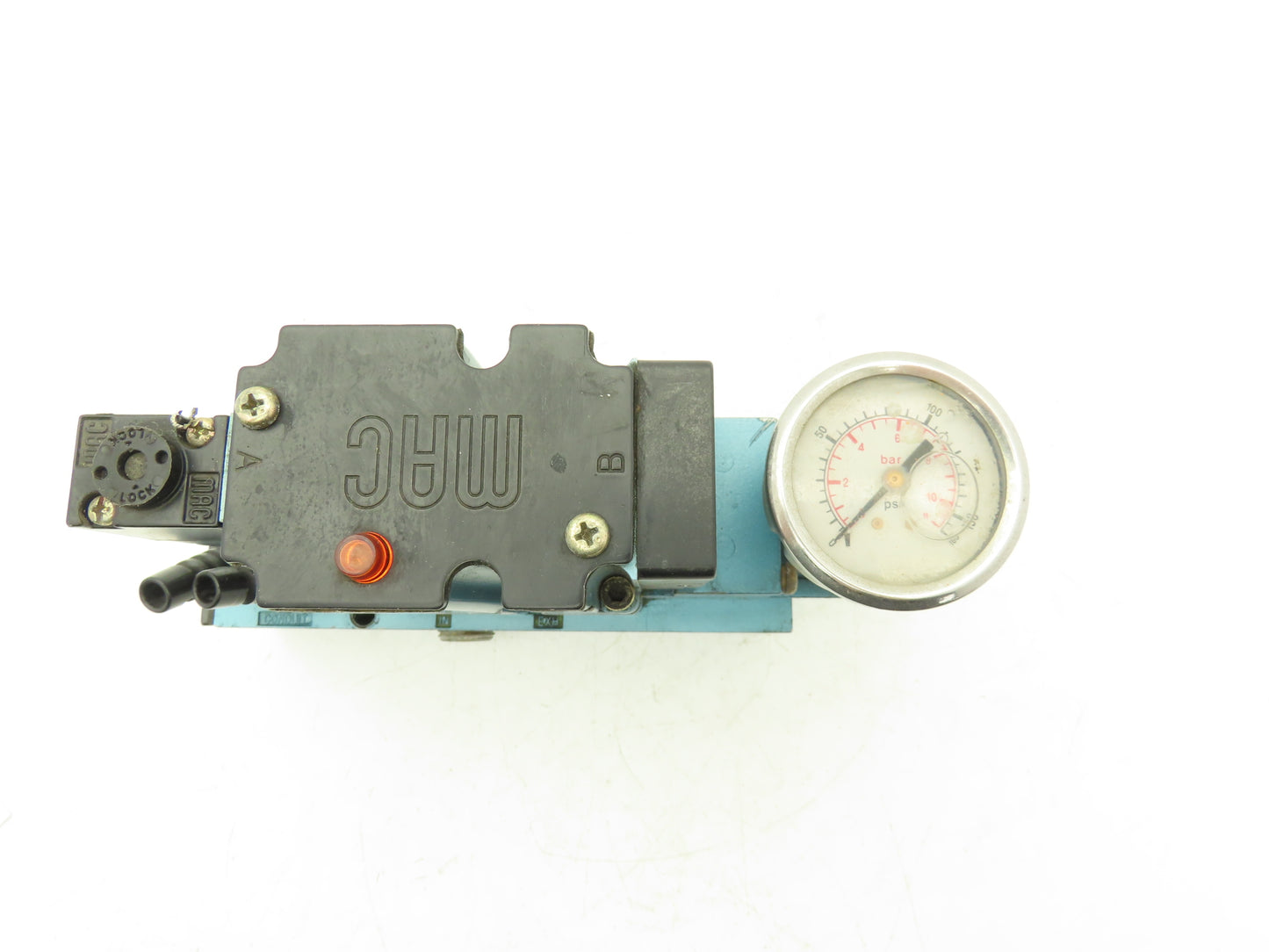 MAC 6316D-000-PM-111DA Pneumatic Directional Valve w/Pressure Regulator 120v