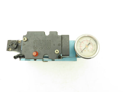 MAC 6316D-000-PM-111DA Pneumatic Directional Valve w/Pressure Regulator 120v