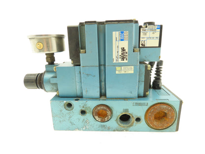 MAC 6316D-000-PM-111DA Pneumatic Directional Valve w/Pressure Regulator 120v