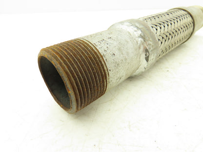 1 1/4" X 10" Flex Coupling Galvanized with Stainless 1.25 NPT