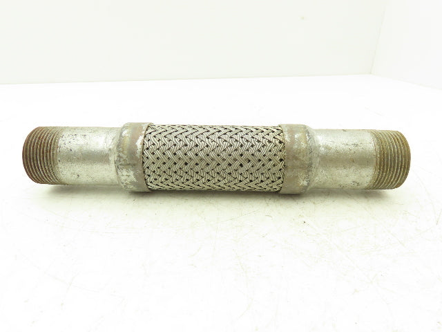 1 1/4" X 10" Flex Coupling Galvanized with Stainless 1.25 NPT