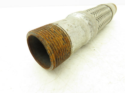 1 1/4" X 10" Flex Coupling Galvanized with Stainless 1.25 NPT