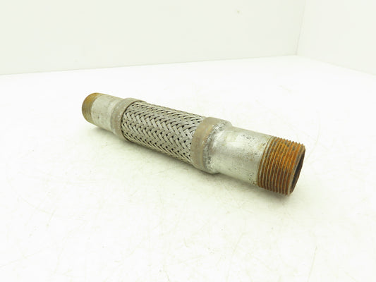 1 1/4" X 10" Flex Coupling Galvanized with Stainless 1.25 NPT
