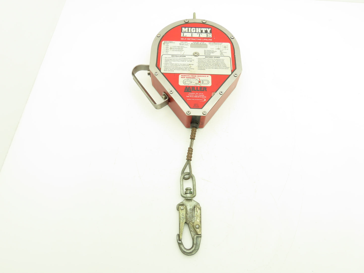 Miller RL30/30 Mighty Lite Self Retracting Fall Safety Lifeline 30'