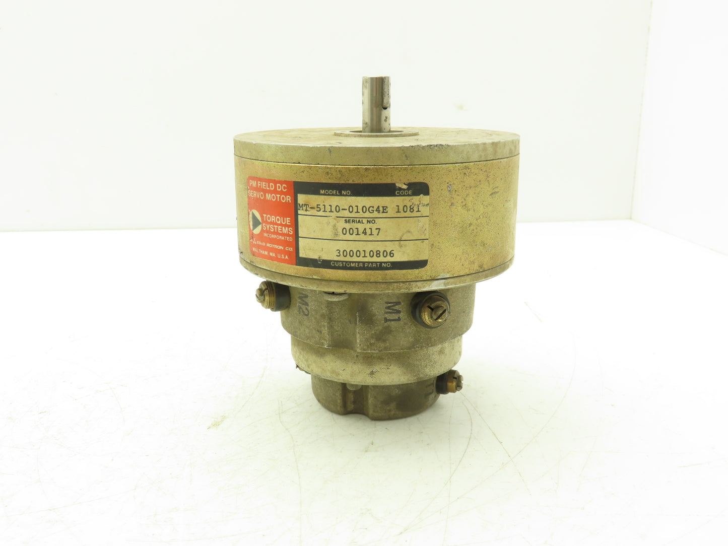 Torque Systems MT-5110-010G4E PM Field DC Servo Motor